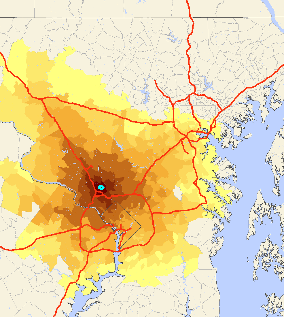 Commuter shed from North Bethesda