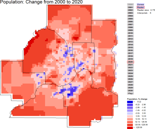 SILO Visualization example: Choropleth map